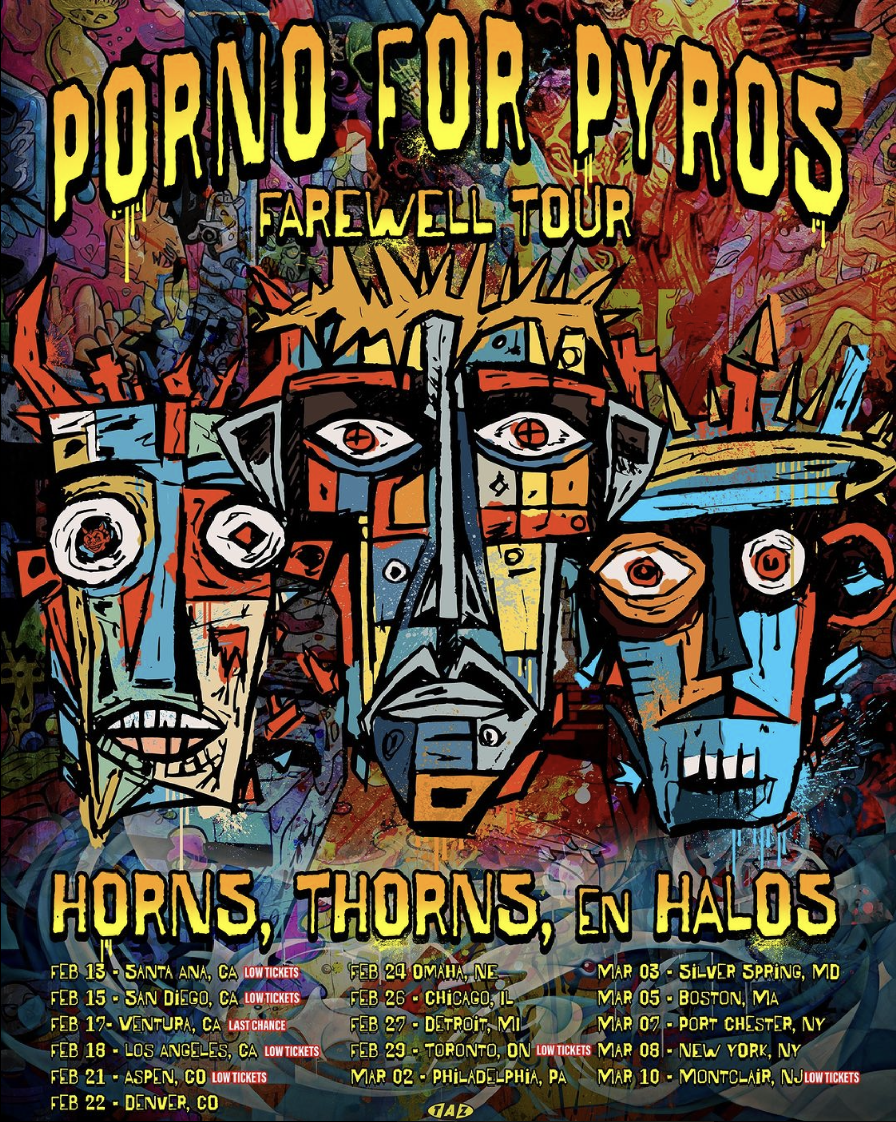 Porno For Pyros Kick Off 'Horns, Thorns, en Halos' Farewell Tour Tonight, Runs Through March